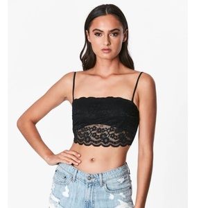 Emma & Sam Square Neck Lace Bralette